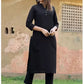 Women Kurta and Pant Set Cotton Rayon