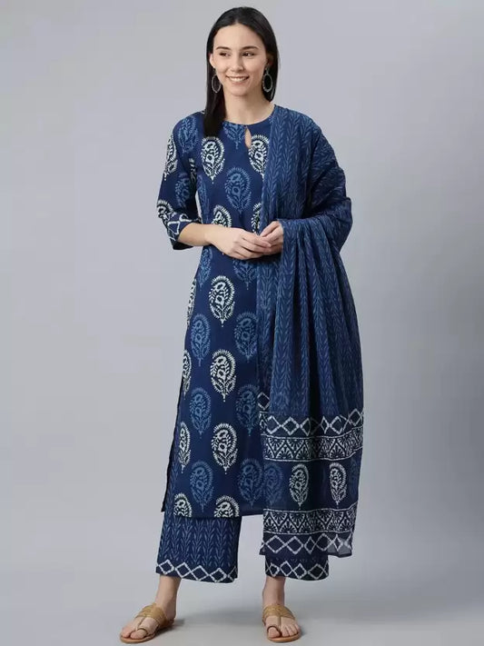 Women Kurta and Pant Set Viscose Rayon