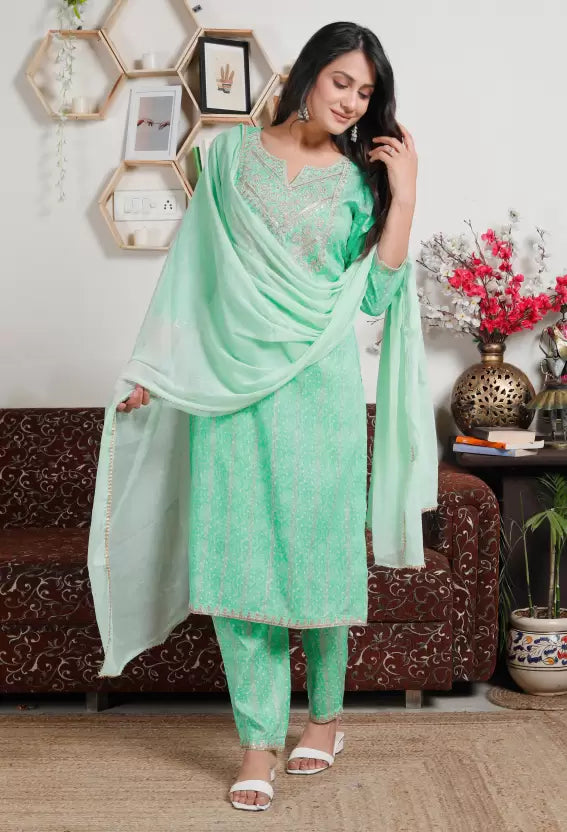 Women Kurta and Pant Set Viscose Rayon