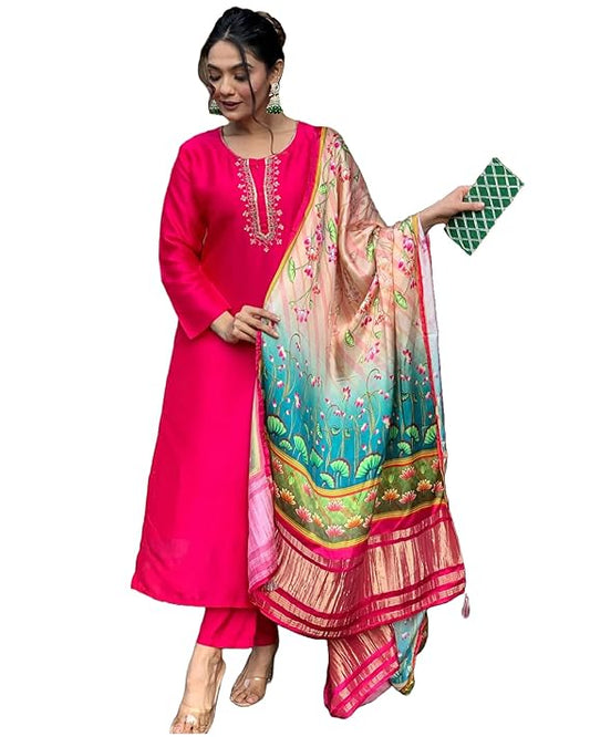 Women Kurta with Pant & Dupatta