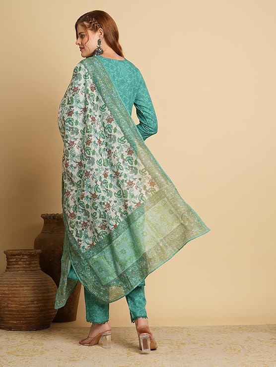 Women Kurta with Pant & Dupatta Set