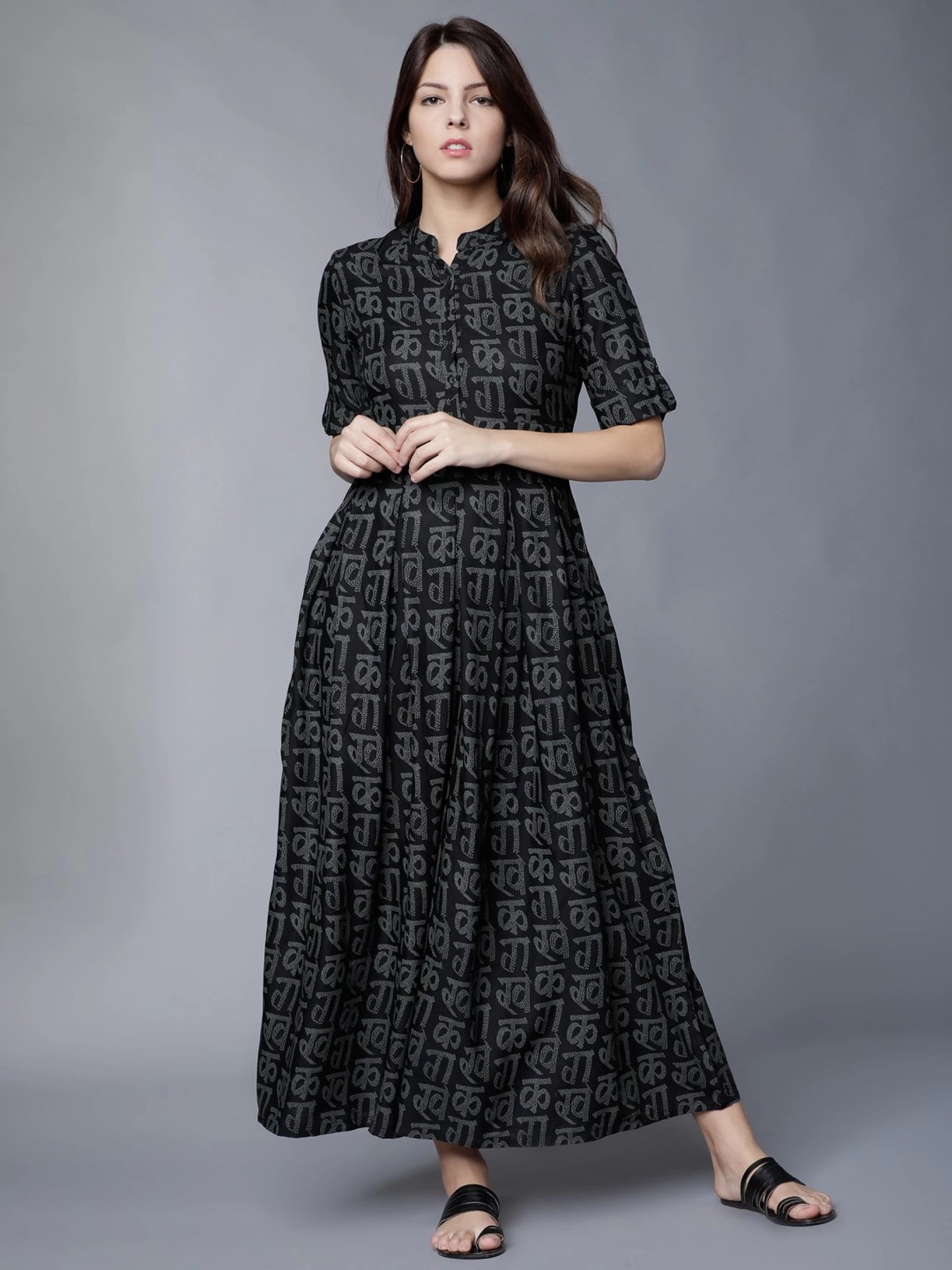 Women Maxi Black Dress