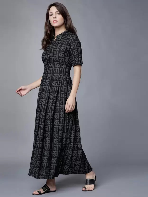 Women Maxi Black Dress