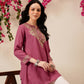 Women Naila Kashmiri Floral Embroided Viscose Rayon Full Sleeves A-Line Kurti
