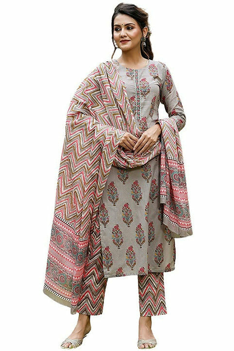 Women Kurta Palazzo and Dupatta Set