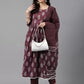 Women Pure Cotton Kurta Palazzo Dupatta Set