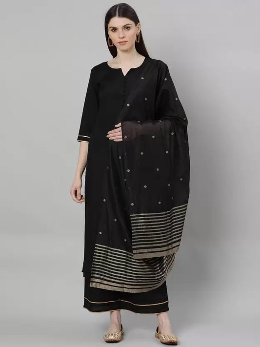 Women Pure Cotton Kurta Palazzo Set