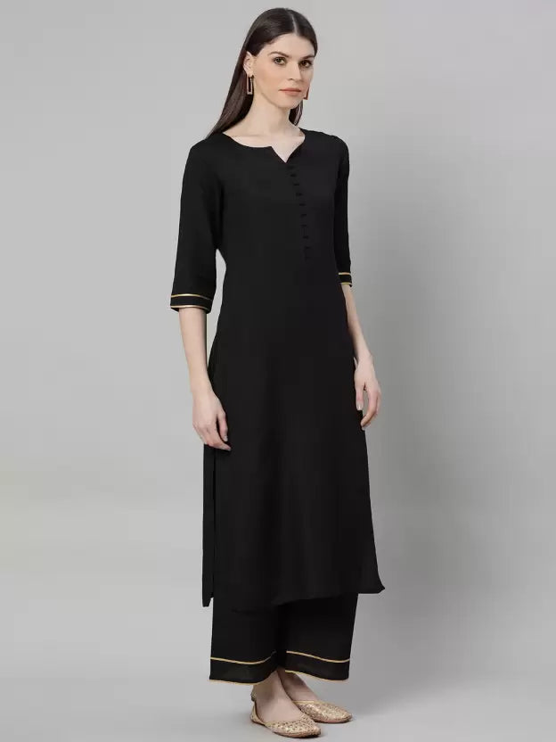 Women Pure Cotton Kurta Palazzo Set