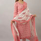 Women Pure Cotton Kurta Pant Dupatta Set