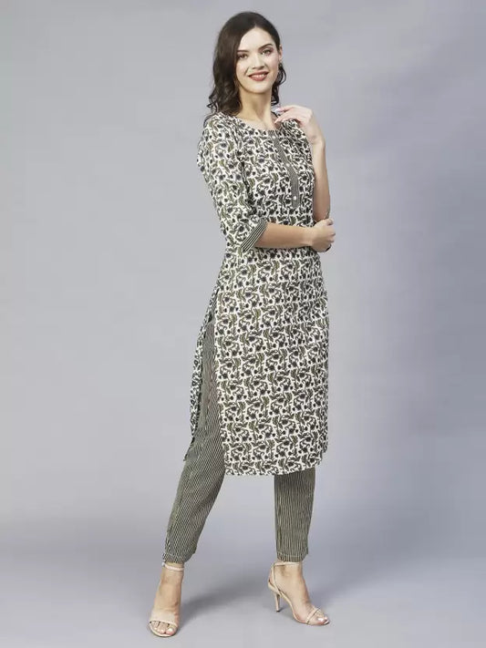 Women Pure Cotton Kurta Pant Set