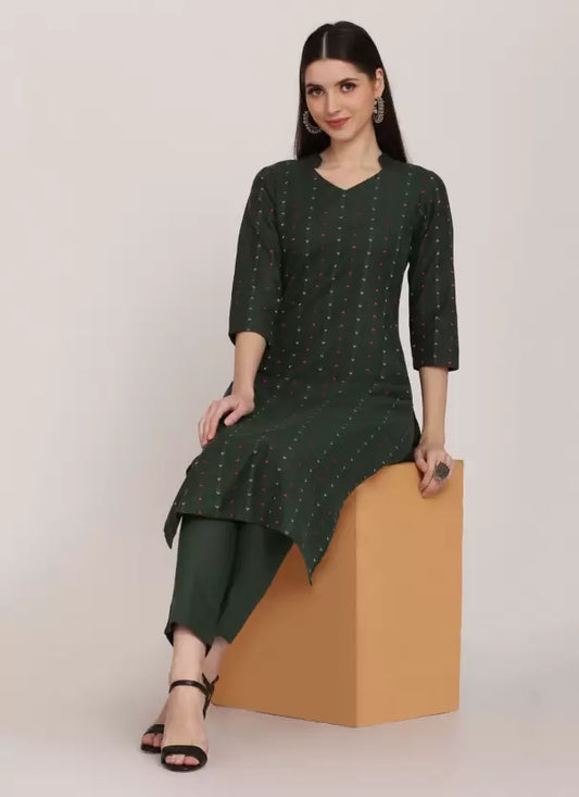 Women Pure Cotton Kurta Pant Set