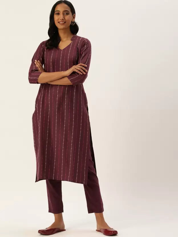 Women Pure Cotton Kurta Pant Set