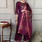 Women Silk Blend Kurta Pant Dupatta Set