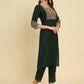 Women Silk Blend Kurta Pant Dupatta Set