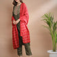 Women Silk Blend Kurta Pant Dupatta Set