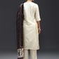 Women Silk Blend Kurta Pant Dupatta Set