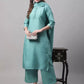 Women Silk Blend Kurta and Palazzo Set