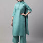 Women Silk Blend Kurta and Palazzo Set