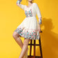 Women Skater White Dress