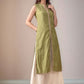 Mandarin Collar Sleeveless Gotta Patti Straight Kurta With Palazzo - Amy's Cart