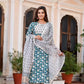 Women Viscose Rayon Kurta Palazzo Dupatta Set