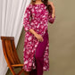 Women Viscose Rayon Kurta Palazzo Set