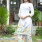 Women Viscose Rayon Kurta Palazzo Set