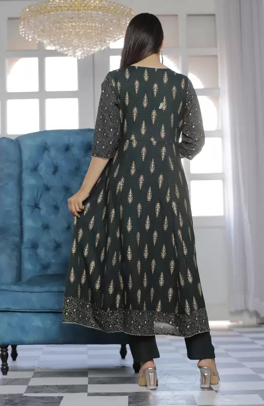 Women Viscose Rayon Kurta Pant Dupatta Set