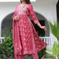 Women Viscose Rayon Kurta Pant Dupatta Set