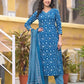 Women Viscose Rayon Kurta Pant Dupatta Set