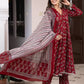 Women Viscose Rayon Kurta Pant Dupatta Set