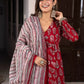 Women Viscose Rayon Kurta Pant Dupatta Set