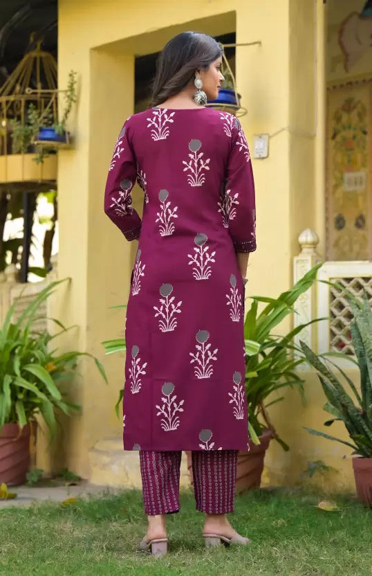 Women Viscose Rayon Kurta Pant Dupatta Set