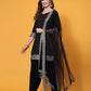 Women Viscose Rayon Kurta Patiala Dupatta Set