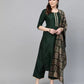 Women Viscose Rayon Kurta Pyjama Dupatta Set