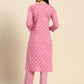 Women Viscose Rayon Kurta Trouser Set