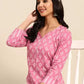 Women Viscose Rayon Kurta Trouser Set