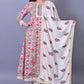 Women Viscose Rayon Kurta Pant And Dupatta Set