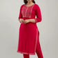 Women Viscose Rayon Kurta Pant And Dupatta Set