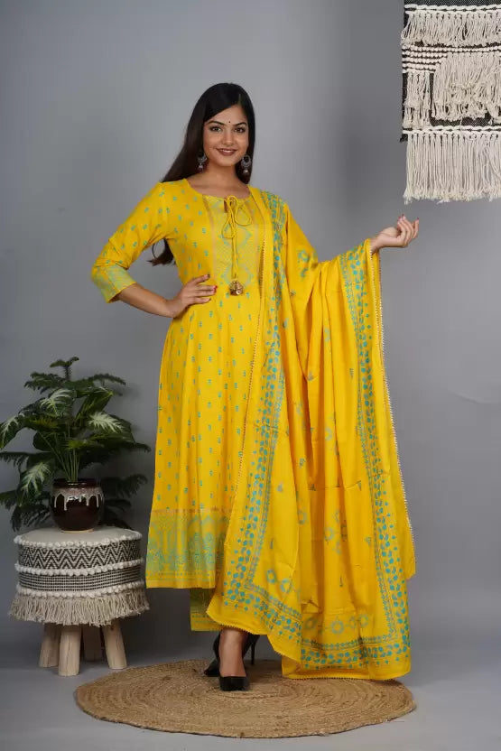 Women Viscose Rayon Kurta and Palazzo Set