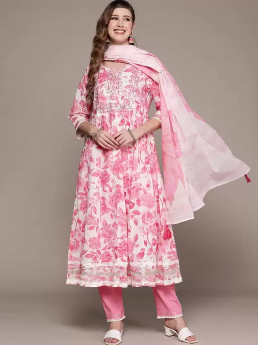 Women Viscose Rayon Kurta and Pant Set