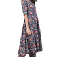 Women's Rayon Printed Anarkali Kurti with Palazzos and Dupatta Set