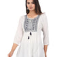 Women's Viscose Rayon Round Neck Short Kurti