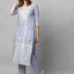 Floral Printed Kurta & Trousers With Dupatta