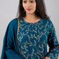 Women Elegant Viscose Rayon Kurta and Sharara Set with Dupatta