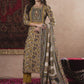Floral Printed Straight Kurta With Trouser & Dupatta