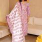 Floral Printed Kurta With Trousers & Dupatta