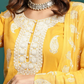 Paisley Printed Embroidered Pure Cotton Straight Kurta With Trouser & Dupatta Set