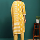 Paisley Printed Embroidered Pure Cotton Straight Kurta With Trouser & Dupatta Set