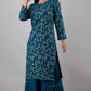 Women Elegant Viscose Rayon Kurta and Sharara Set with Dupatta